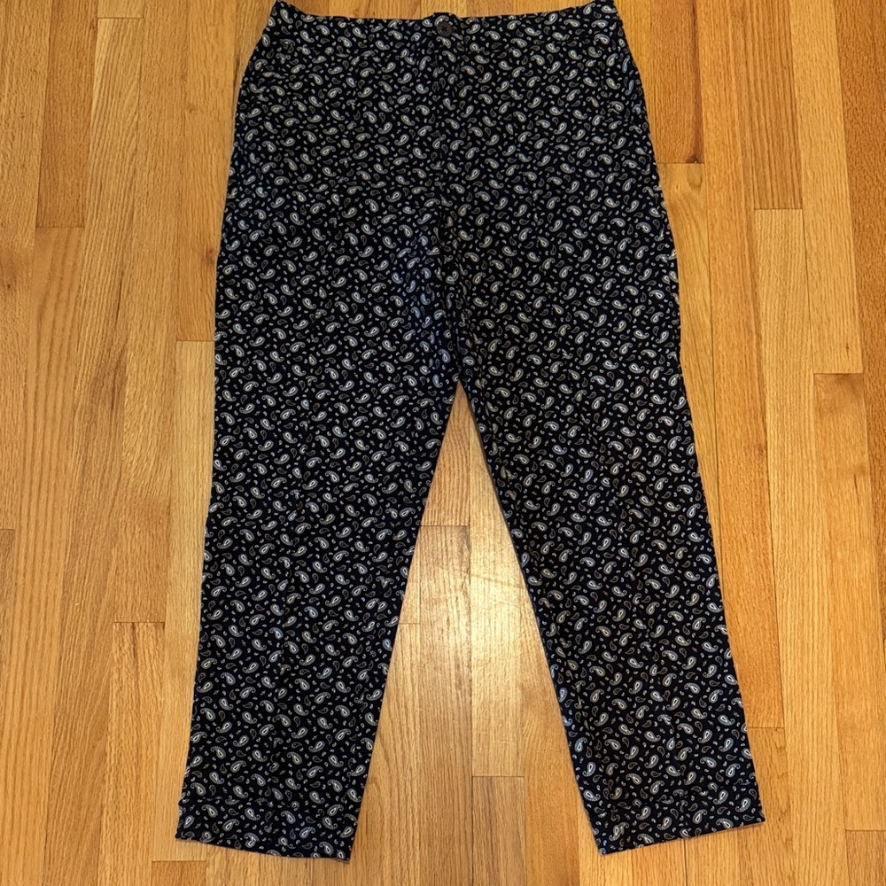 Lands End Women’s Comfy Paisley Pants size Medium 10/12